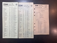 Vintage IBM System/360 S/360 Reference Data set - 3 Pieces picture