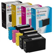 LD Ink Cartridge for Canon PGI-2200XL 5pk HY 9255B001 9268B001 9269B001 9270B001 picture