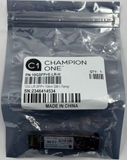CHAMPION ONE 10GSFP+E-LR-H BASE-LR 10GB SMF SFP+ 1310 NM TRANSCEIVER picture