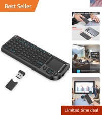 Multi-Functional K808 Mini Keyboard with Touchpad, Rechargeable & 7-Color Light picture