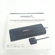 Sabrent USB-KCPD 2-Port USB-C KVM Switch HDMI 4K 60Hz 60W PD picture