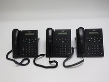 Lot of 3 Cisco CP-6921 Unified IP Business Phones 2-Line Monochrome - Used picture