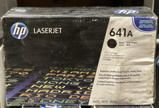 Original HP 641A (C9720A) Black Toner Cartridge-Worn Box picture
