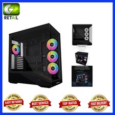 Elegant V100RX Mid-Tower PC Case with 4 ARGB Fans and Tempered Glass Panel picture