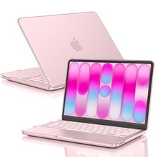 EooCoo for MacBook Neo Case 13 inch 2026 Model A3404, 100% Match Blush Clear picture