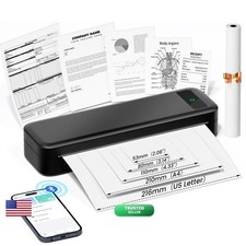 TATTMUSE Portable Printers Wireless Travel, A285M Small Inkless Thermal Printer picture
