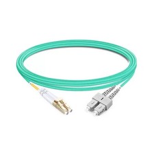 [2pcs] 2M LC UPC-SC UPC Duplex OM3 50/125 Fiber Cable Patch Cord LSZH 2.0mm LAN picture