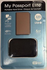 WD 320 GB External Hard Drive WD3200MLZ-00 My Passport Elite USB 2.0 Brown F430 picture