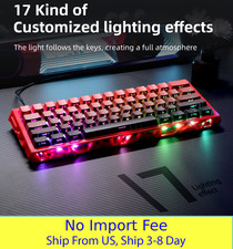 NJ61 60% Mechanical Keyboard RGB 61 Keys Gaming Wired Compact Keyboard picture