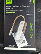 mint houz USB-C to 5Gbps Ethernet Adapter PD 95W Charging MT-NWU341GD Unused picture