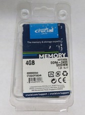 Crucial 4GB DDR4 2400MHz SODIMM PC4-19200 CL17 1.2V Laptop Memory CT4G4SFS824A picture