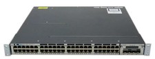 Cisco WS-C3750X-48PF-S 48 Port Gigabit Ethernet PoE Stackable Switch picture