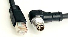 M12 X Code 315 degree Exit - Rj45  Cat6A cable 10 meters Industrial Ethernet picture
