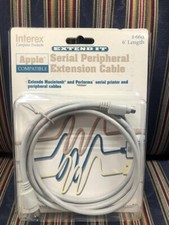 Macintosh M/F 8-pin miniDIN serial peripheral 6ft Cable Interex Brand  I-66d picture
