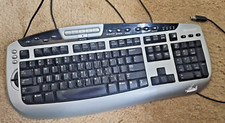 Microsoft Digital Multimedia Pro USB Wired Keyboard 103  Plug Play - Silver (A9) picture