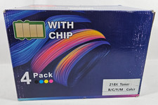 For HP 218X W2180X 218A W2180A 4x Toner Cartridge Black Cyan Magenta Yellow 3301 picture