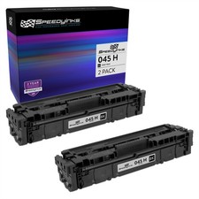 Speedy Compatible 2PK Canon 045H HY Black Toner Cartridge MF634Cdw LBP611Cn picture