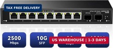 10 Port 2.5G Unmanaged Switch 8x2.5G + 2x10G SFP 80Gbps VLAN picture