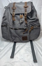 Augur Jans High Capacity Canvas Vintage Backpack For School Or Hiking picture