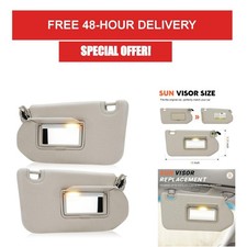 Beige Sun Visor Set Driver Passenger Nissan Pathfinder Infiniti Replacement picture