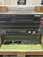 HP JG820A 10504 TAA Switch Chassis W 4x JG340A 2x JG375A 1x JG380A 3x JC610A New picture