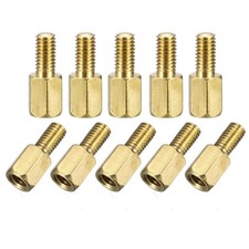 50 Pcs M3 Male x M3 Female Hex Head PCB Standoffs Spacers 12mm Length picture