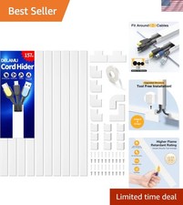 157in Wall Cable Management - Safe & Easy Install Cord Hider for 2-4 Wires picture