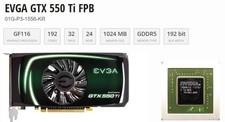 EVGA NVIDIA GeForce GTX 550 Ti 1GB GDDR5 Graphics Card✅mini-HDMI 2x DVI✅ picture