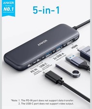 Anker USB C Hub, 5-in-1 USBC to HDMI Splitter with 4K Display | 85W Max PD picture