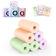 6 Rolls Kids Camera Instant Print Refill Paper Set, HD Printing Thermal Paper... picture