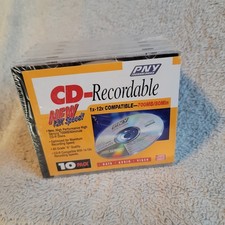 PNY Technologies CD-R 700MB 80MIN 1x-12x Compatible Factory Sealed Pack Of 10 picture