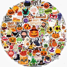 300Pcs Halloween Stickers for Kids Teens Adults, Waterproof Black picture