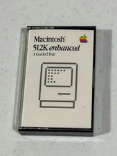 Vintage Apple Macintosh 512K Enhanced Guided Tour Cassette Tape w/ Case Rare picture