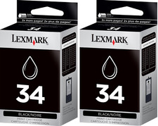New Genuine Lexmark 34 2PK Ink Cartridges X Series X5450 X5250 P Series P4350 picture