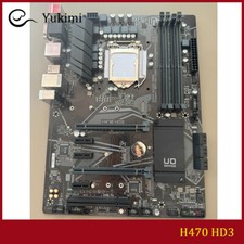 FOR GIGABYTE H470 HD3 DDR4*4 LGA1200 128GB HDMI VGA DVI-D Motherboard Test OK picture