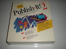 Timeworks Publish-It 2 desktop publishing for Apple 2c, 2GS, 2e. New. Old stock picture