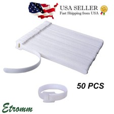 50 PCS Cable Straps Wire Cord Hook Loop Ties Reusable Fastening Organizer Laptop picture