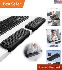 Flexible 2Pc L-Shaped Arm Rest Pads for Keyboard & Mouse - Ergonomic Support picture