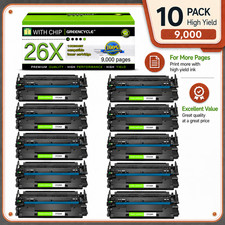10 Pack Toner Cartridge Fits for HP Laserjet Pro M402n MFP High Yield CF226X 26X picture