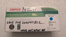 Staples HP Laser Jet - HP 131A Sustainable Earth SEBM251CR Toner Cartridge Cyan picture