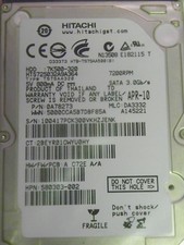 Hitachi HTS725032A9A364 P/N:0A78273 MLC:DA3332 FW:A C72E A/A 320GB 2.5