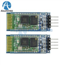 2x Wireless Serial 4 Pin Bluetooth RF Transceiver Module HC-06 RS232+Backplane picture