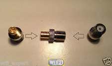 F Type Female Jack to SMB Female Plug Straight Adapter RF Connector Converter picture