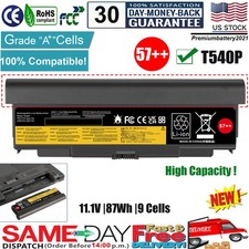 57++ 87Wh Battery for Lenovo ThinkPad T440P T540P W540 L440 45N1152 45N1153 picture