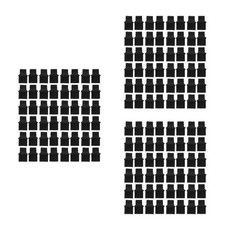 150Pcs Reusable Silicone Ethernet Port Dust Covers Black Anti Dust Plugs picture