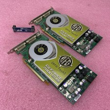 lot of 2 BFG Nvidia GeForce 7800 GT OC BFGR78256GTOC PCIe Graphics Card w/SLI picture