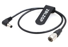 Right Angle 2.5 DC to Hirose 4 Pin Male Power Cable for Zoom F8 / Zoom F4 / S... picture