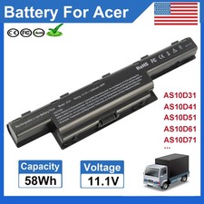 ✅NEW Battery for Acer Aspire 4551 4741 5741 7741 AS10D31 AS10D51 AS10D61 AS10D71 picture