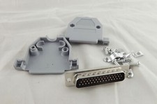 10pcs  Connector Grey Plastic Hood Cover Backshell DB44 Male 44 Pin 3 Rows D-SUB picture