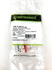 Ortronics OR-TJ5E00-42 Clarity TracJack, Cat5e, 180 Degree, Flush, Medium Red picture